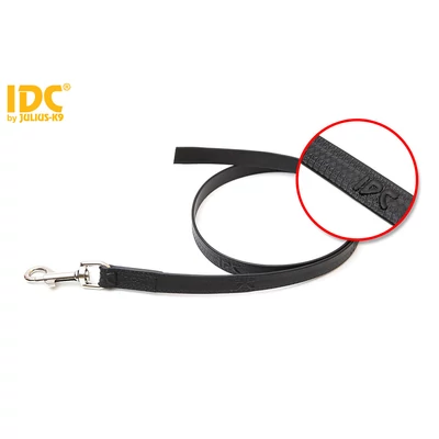 IDC® kaucsuk póráz, fogó nélkül, 1 méter, fekete