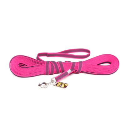Color & Gray® póráz, pink-szürke, 20 mm széles, 15 m hosszú, fogóval
