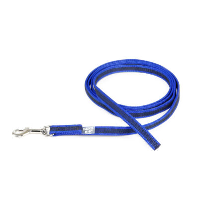 Color & Gray® póráz, kék-szürke, 14 mm széles, 0,45 m hosszú, fogó nélkül